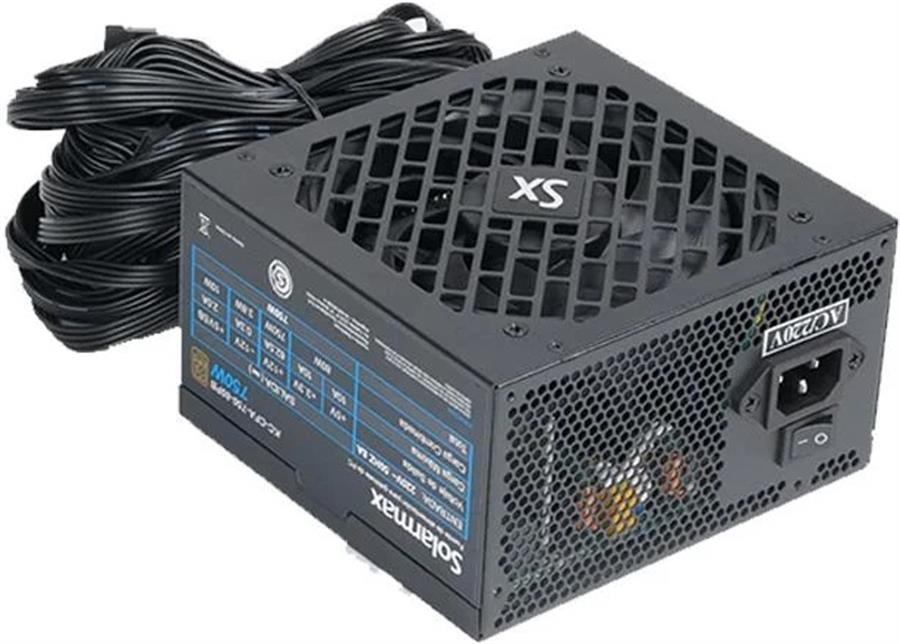 FUENTE 750W SOLARMAX KC-CFA-750 BLACK 80 PLUS BRONZE