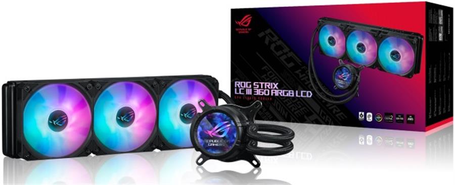 WATER COOLER ASUS ROG STRIX LC III 360 ARGB LCD BLACK