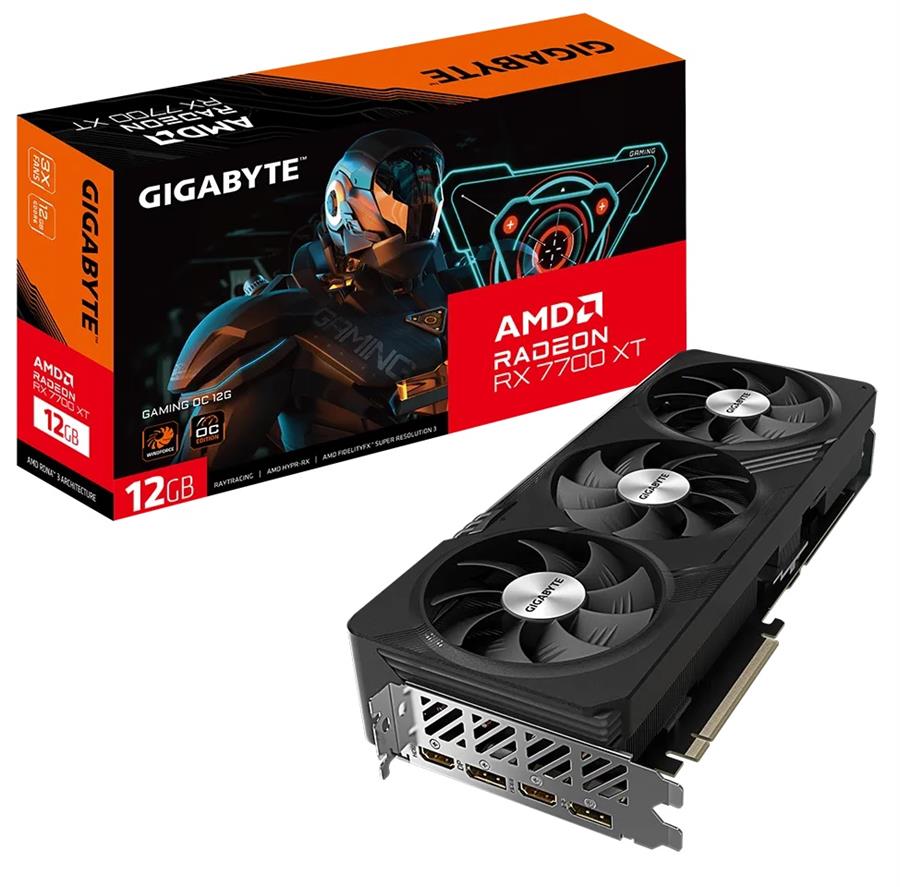 Placa de Video Gigabyte Radeon RX 7700 XT Gaming OC 12GB