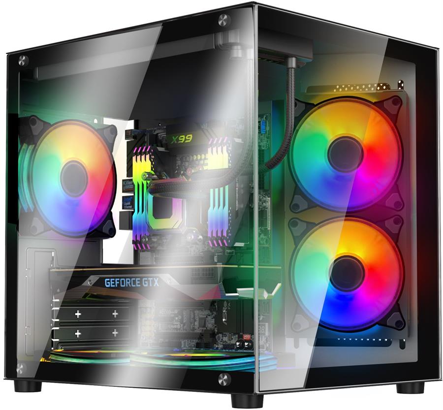 Gabinete Sentey A8 5 Fan FRGB Black