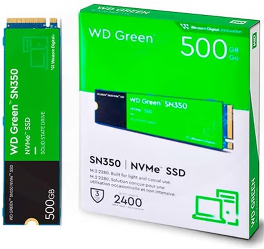 Disco Sólido SSD WD Green SN350 500GB M2 NVMe