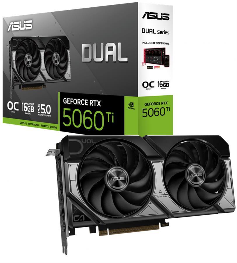 Placa de Video Asus Dual RTX 5060 Ti OC 16GB