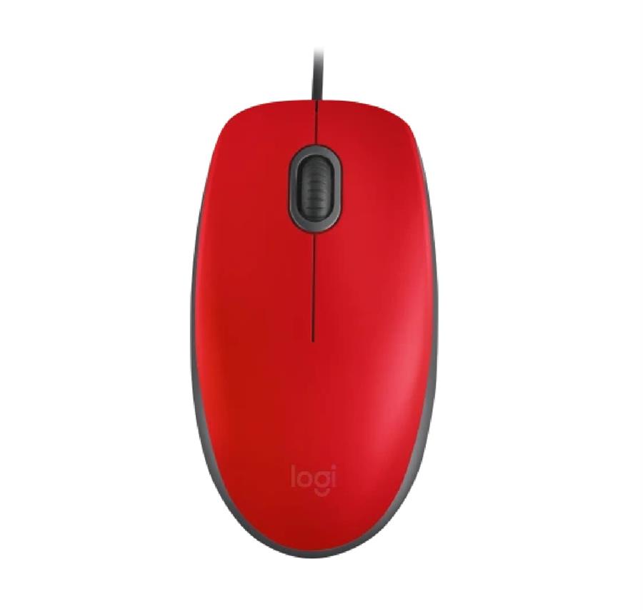 Mouse Logitech M110 Silent Rojo