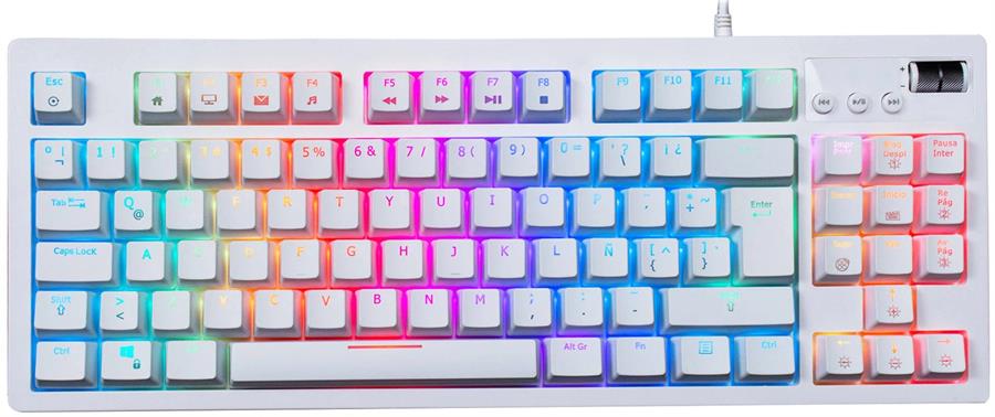 Teclado VSG Quasar Blanco Switch Blue