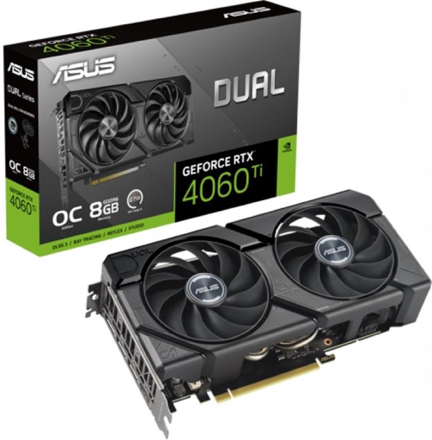 Placa de Video Asus Dual GeForce RTX 4060 Ti 8GB OC