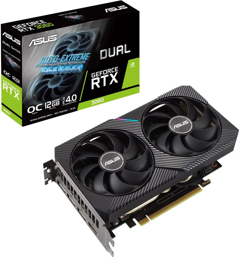 Placa de Video Asus Dual RTX 3060 OC 12GB