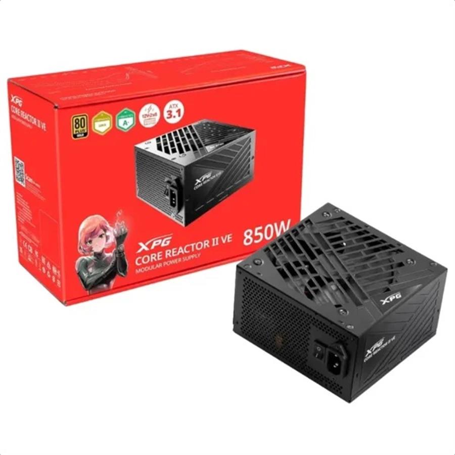 Fuente 850W Adata XPG Core Reactor II 80 PLUS Gold - Black