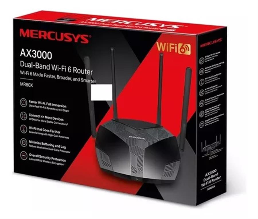 Router Mercusys Mr80x Gigabit Ax3000