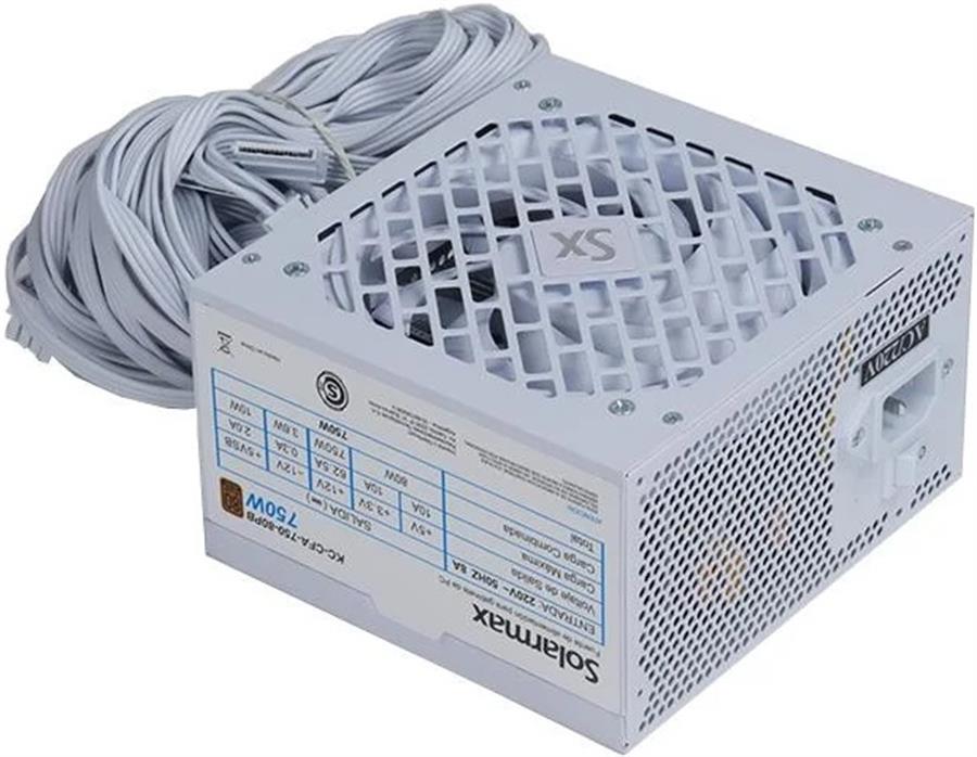 Fuente 750w Solarmax KC-CFA-750 White 80 Plus Bronze