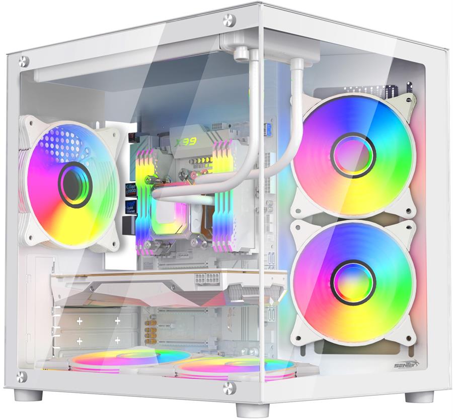 Gabinete Sentey A8 5 Fan FRGB White