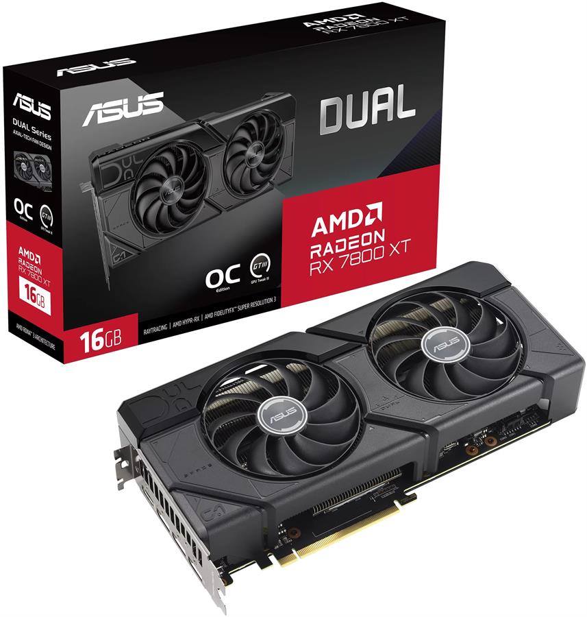 Placa de Video Asus Dual Radeon RX 7800 XT 16GB OC