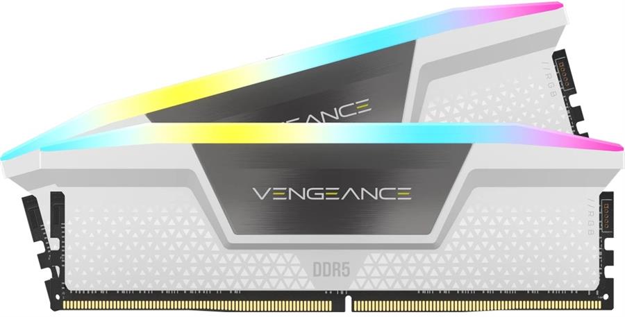 Kit Memoria Ram DDR5 32GB (2x16GB) 5600MHz Corsair Vengeance RGB White