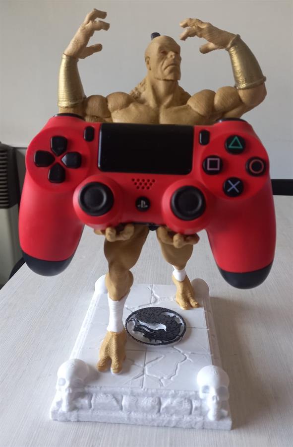 Soporte Figura 3D Goro Mortal Kombat para Joystick PS4 PS5 XBOX