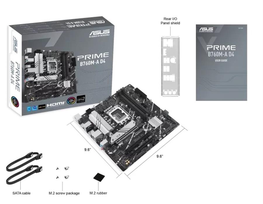 Motherboard Asus Prime B760M-A D4 DDR4 LGA1700