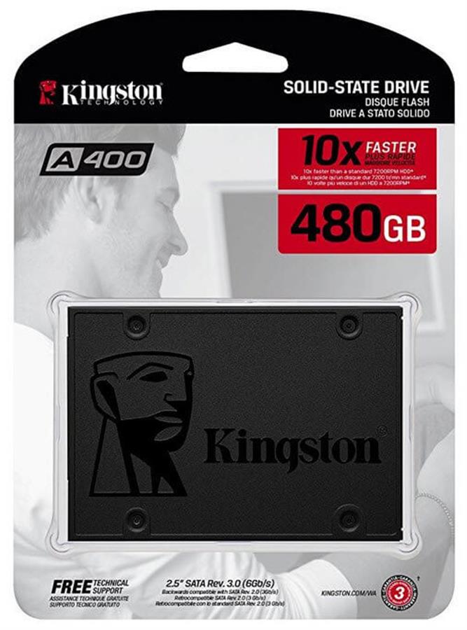 Disco Sólido SSD 480GB Kingston A400